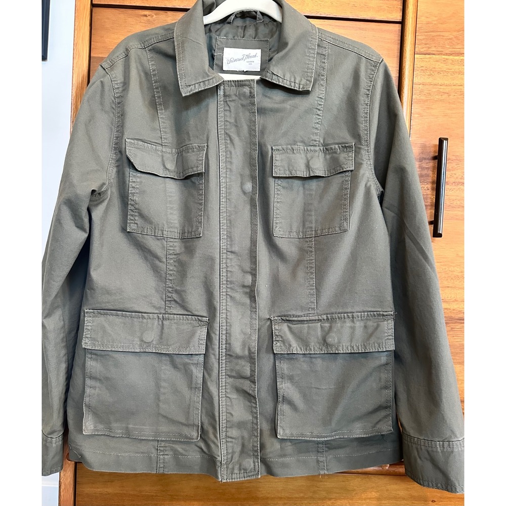 Universal Thread Utility Jacket Small Olive Green Excellent